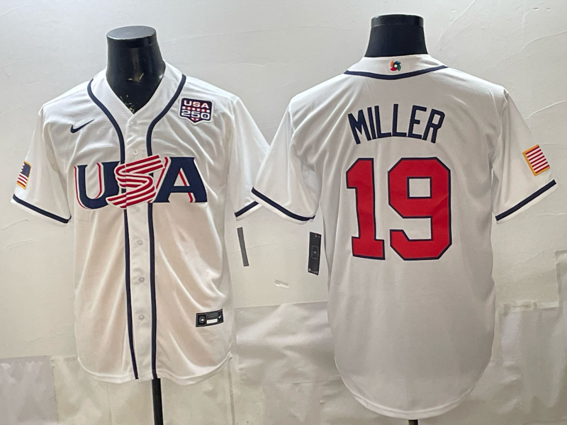 Men 2026 World cup white MLB Nike jersey 002->->MLB Jersey